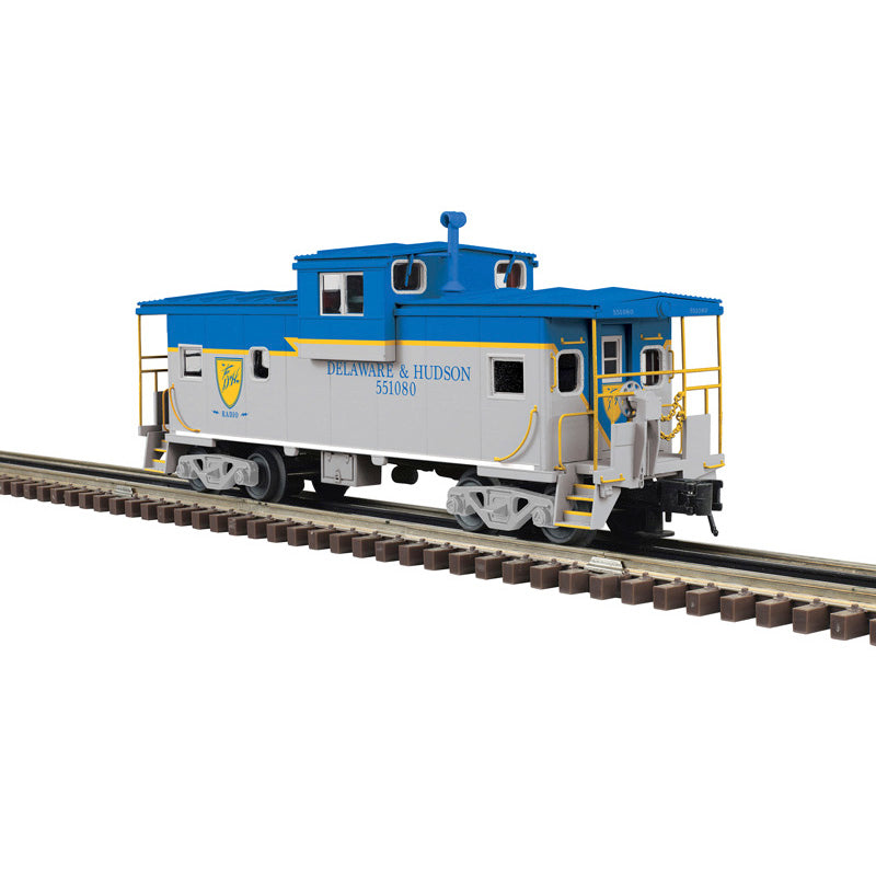 PRE-ORDER ATLAS MASTER O #3003147 EXTENDED VISION CABOOSE LIMITED EDITION NORFOLK SOUTHERN (DELWARE & HUDSON) 551080 (BLUE/GOLD/GRAY) - 3RL