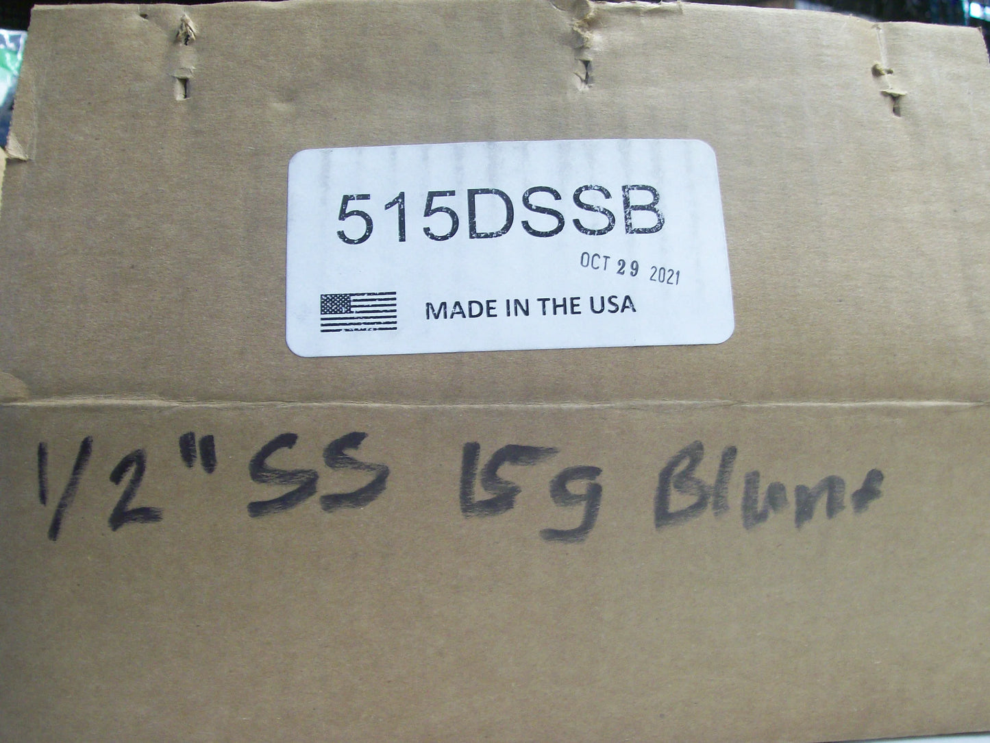 25 Pound Box Stainless Steel Blunt 15 Gauge Loose Hog Rings Size 1/2 inch