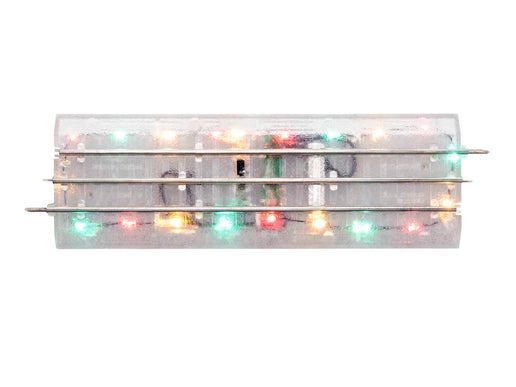 Lionel # 2025010  Christmas Lighted FasTrack 10" Straight 4-Pack Limited Edition