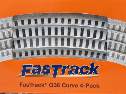 Brand New Lionel # 85390 Christmas O Gauge White O36 Curve FasTrack 4-Pack