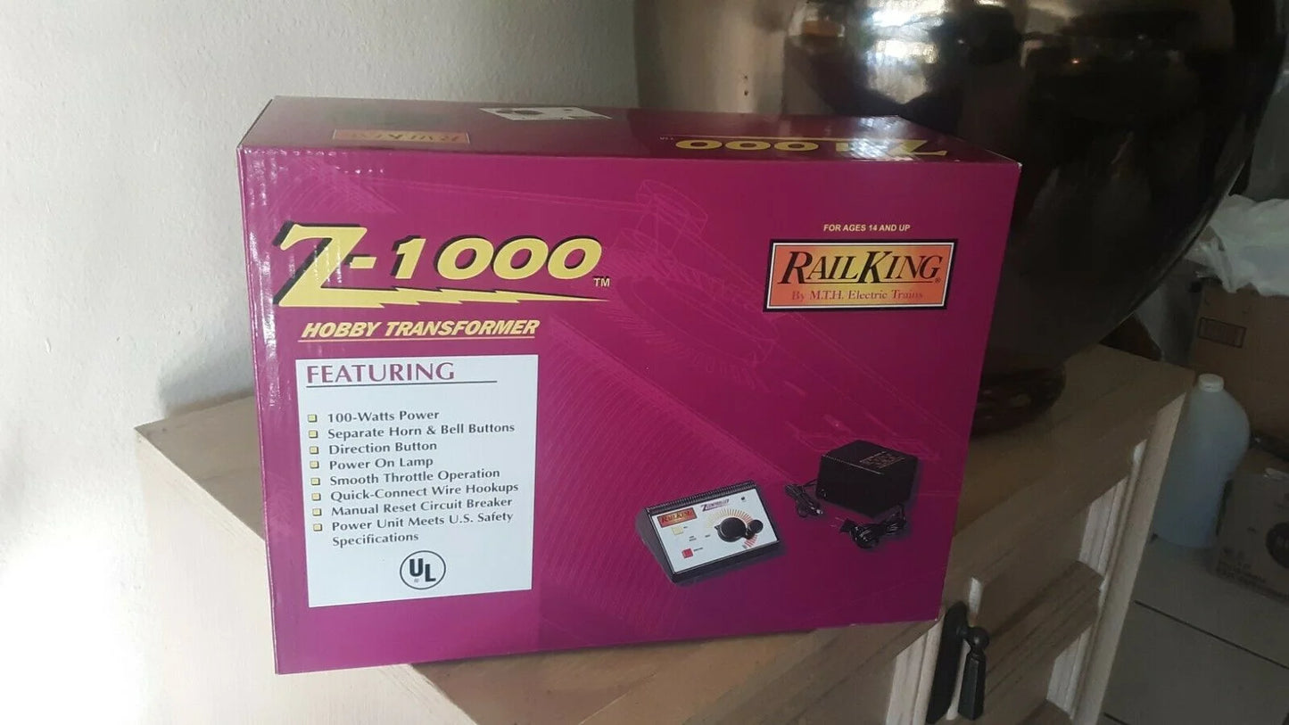MTH # 40-1000 ( 100 WATT AC TRANSFORMER ) BRICK & CONTROLLER Brand New in Purple box