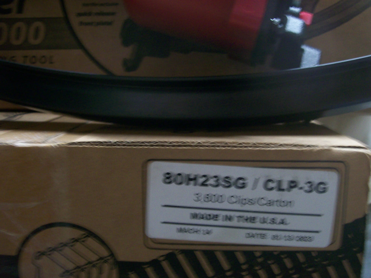 Encore Hartco Eclipser ( Red Version ) 2000-4157T Clinch Clip Tool w/ Box of CLP-3G Clip's ( 3600pcs)