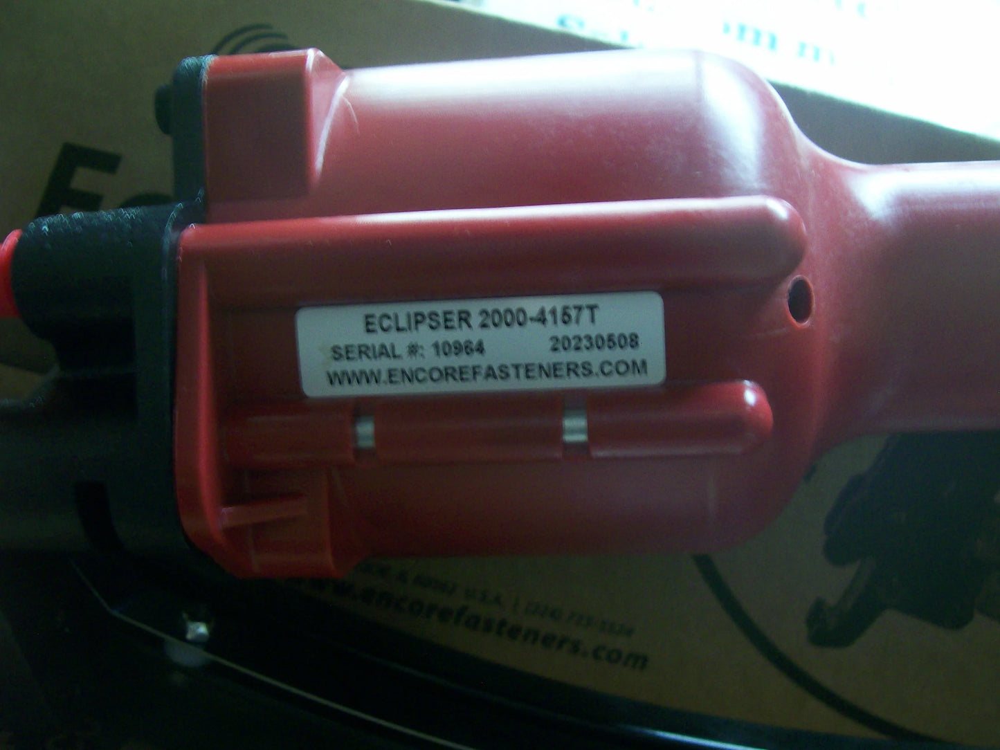 Encore Hartco Eclipser ( Red Version ) 2000-4157T Clinch Clip Tool w/ Box of CLP-3G Clip's ( 3600pcs)