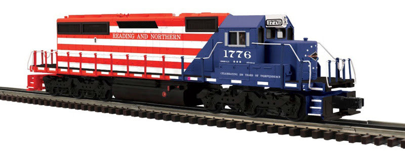* Pre Order * ( ETA Late 2026 ) Atlas O PREMIER # 30138772 SD40-2 LOCOMOTIVE READING AND NORTHERN 1776 (RED/WHITE/BLUE) - 3RL