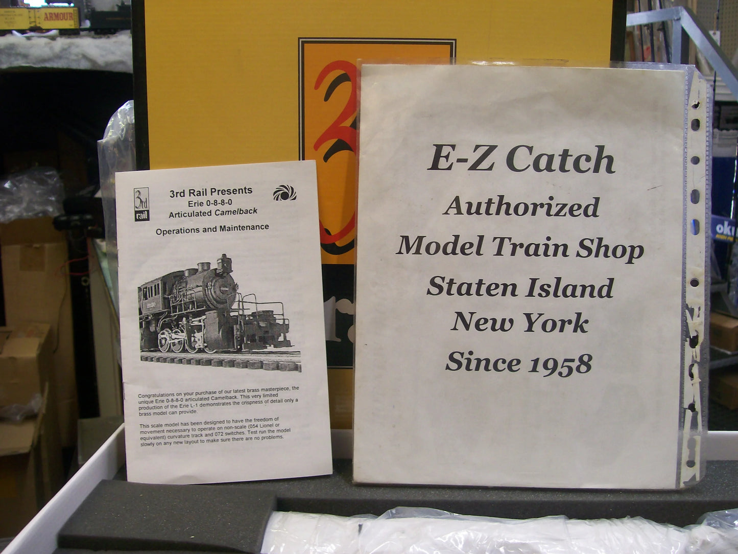 ( Sold Out ) Sunset Models Erie Camelback 0-8-8-0 Brass 3rd. Rail Cab # 2600 w/ TMCC & Railsounds ( 3-Rail )