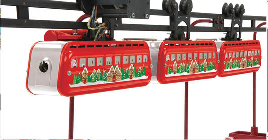 ( ETA December 2025 ) MTH O Gauge Tinplate Christmas Detroit Monorail Set w/Proto-Sound 3.0