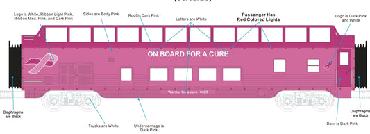 ( ETA December 2025 ) Cancer Awareness 60’ Streamlined Passenger w/ Red LED’s -Full Dome Vista (30-68297