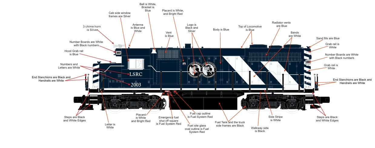 ( More Info. Coming Soon ) MTH PREMIER E-Z CATCH CUSTOM LAKE STATE GP-35 CAB # 2003