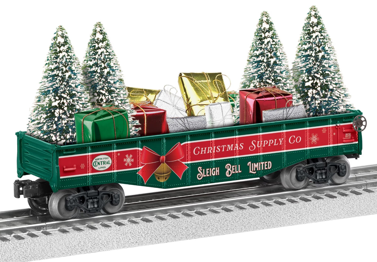 Lionel # 2528750 CHRISTMAS GONDOLA WITH TREES & PRESENTS