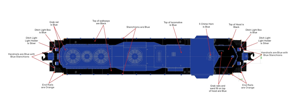 ( ETA Summer 2026 ) E-Z Catch Custom Buffalo & Pittsburgh GP35 MTH Premier Cab # 305