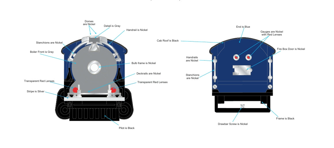 ( ETA January 2026 ) CUSTOM Reading & Northern Tinplate Traditions 400E Steam Locomotive