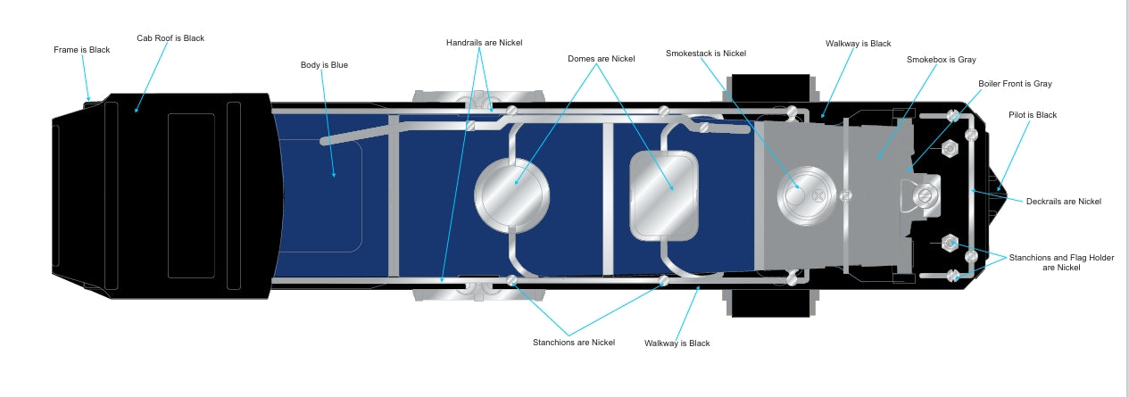 ( ETA January 2026 ) CUSTOM Reading & Northern Tinplate Traditions 400E Steam Locomotive