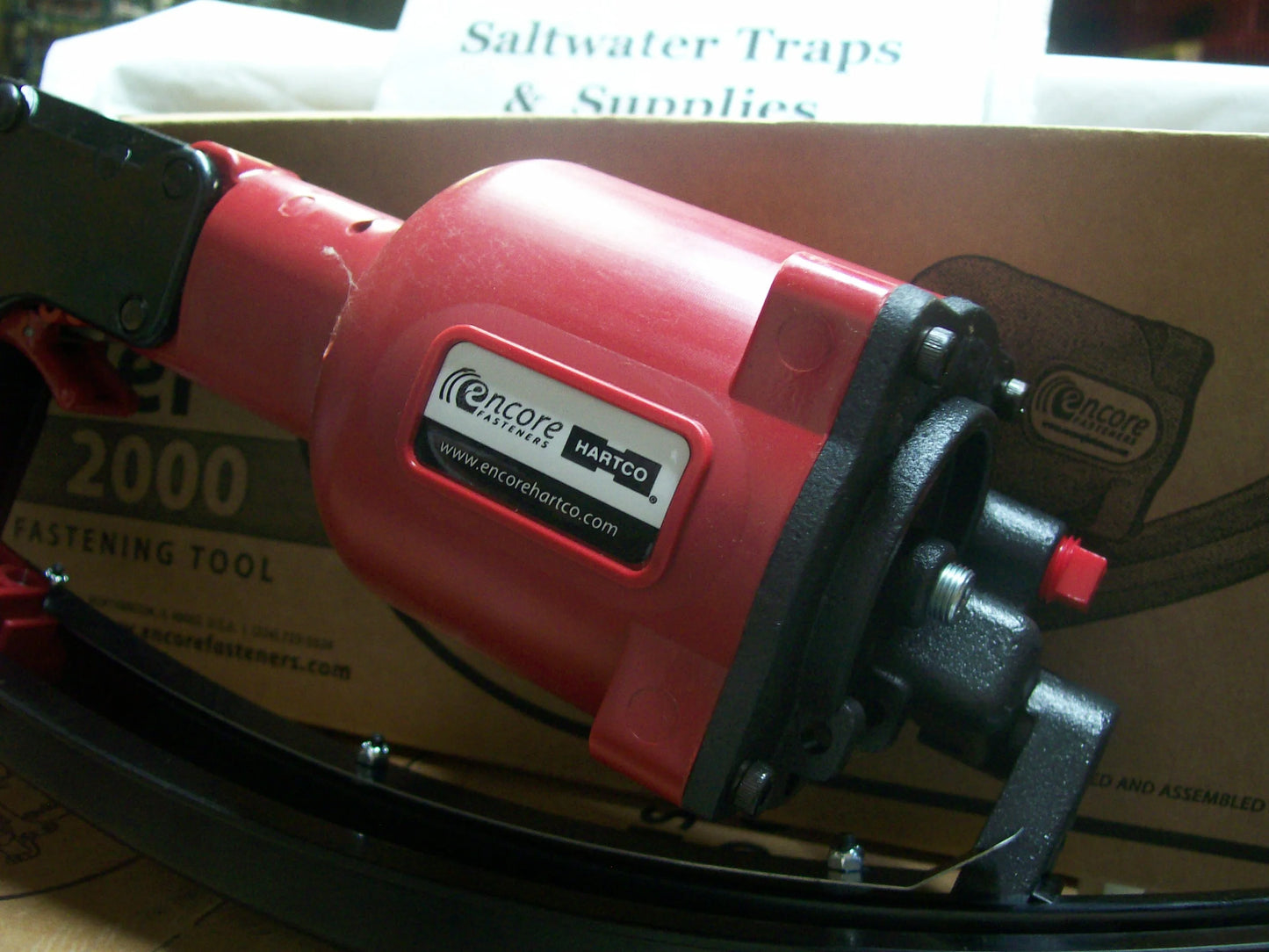 Encore Hartco Eclipser ( Red Version ) 2000-4157T Clinch Clip Tool w/ Box of CLP-3G Clip's ( 3600pcs)