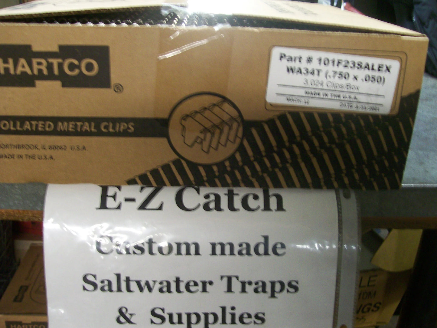 Encore Hartco # 101F23-Salex Aluminum Clips 3024 per box ( WA-34T )