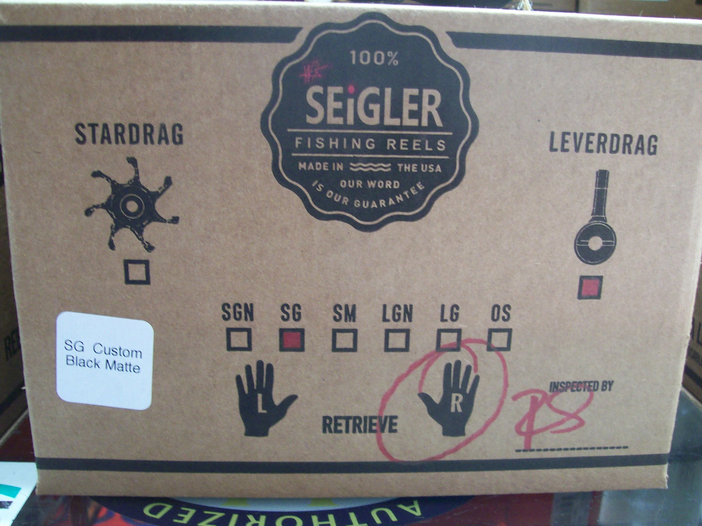 NEW Seigler CUSTOM SG (Small Game) Right Hand Limited Edition Matte Black & Red