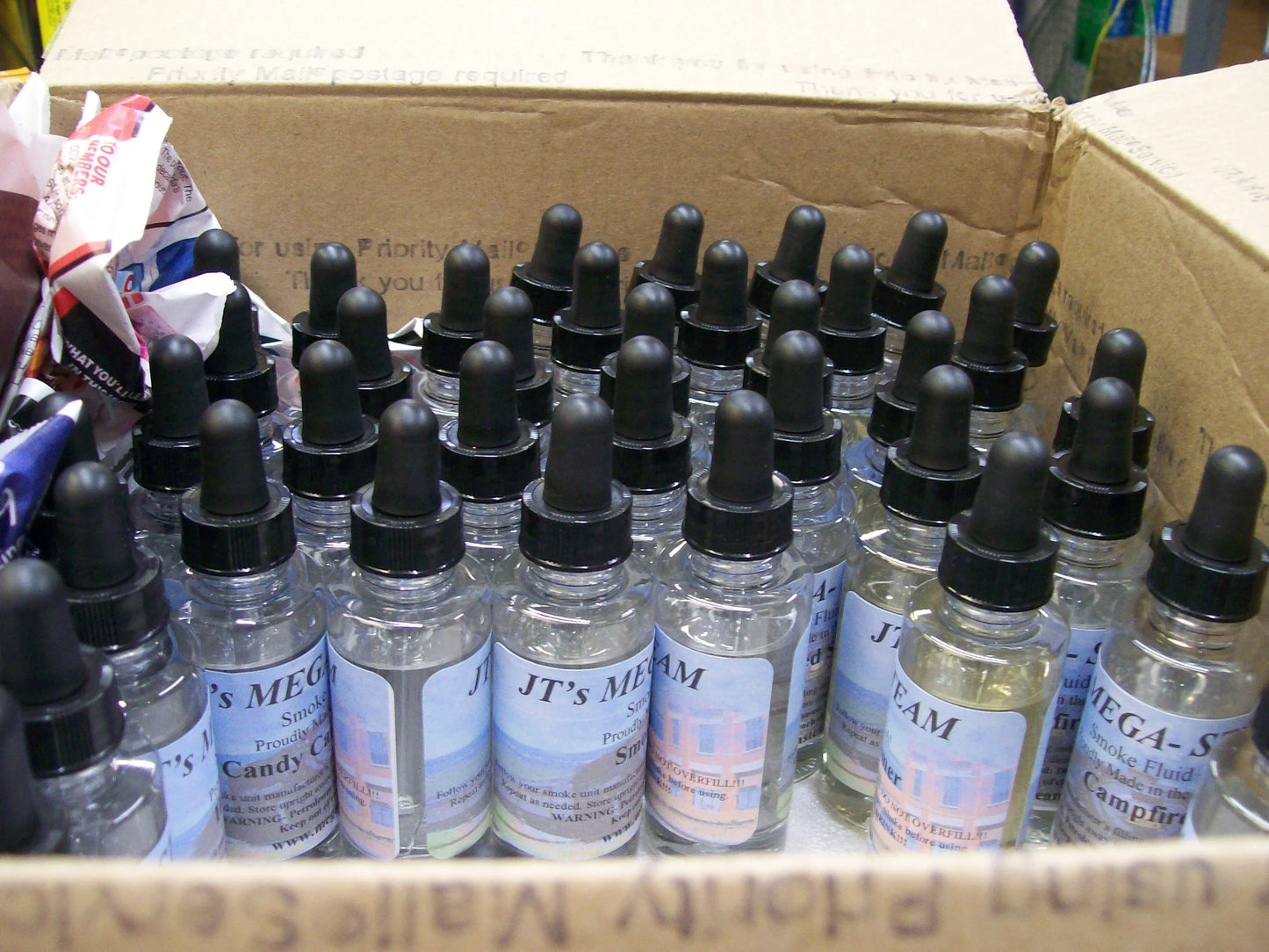JT's Mega Steam Engine Smoke Fluid 2oz Dropper Bottle's ( Pick your Scent ) Sold Each