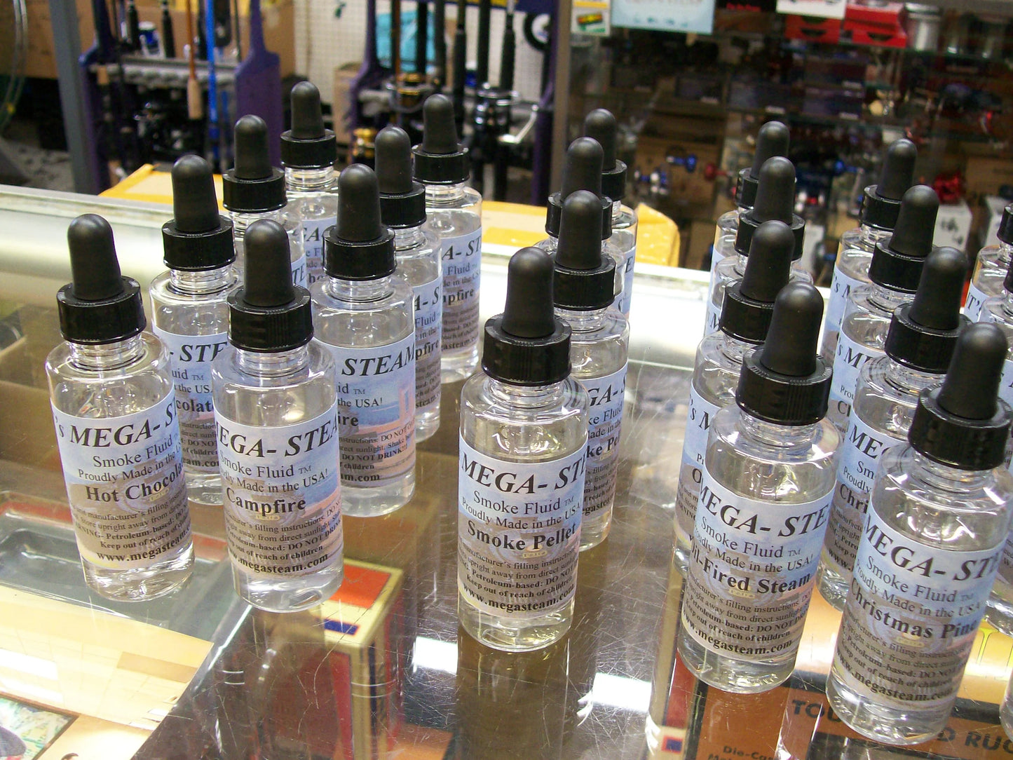 JT's Mega Steam Engine Smoke Fluid 2oz Dropper Bottle's ( Pick your Scent ) Sold Each