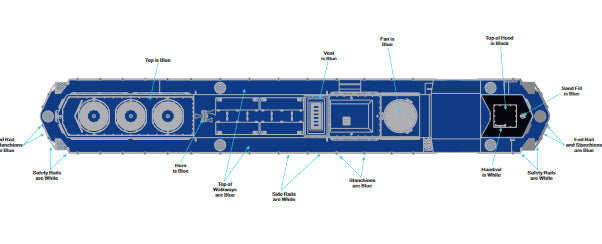 SOLD OUT, O Scale  ( Lake State Railway ) MTH CUSTOM SD-50 PREMIER CAB # 6352