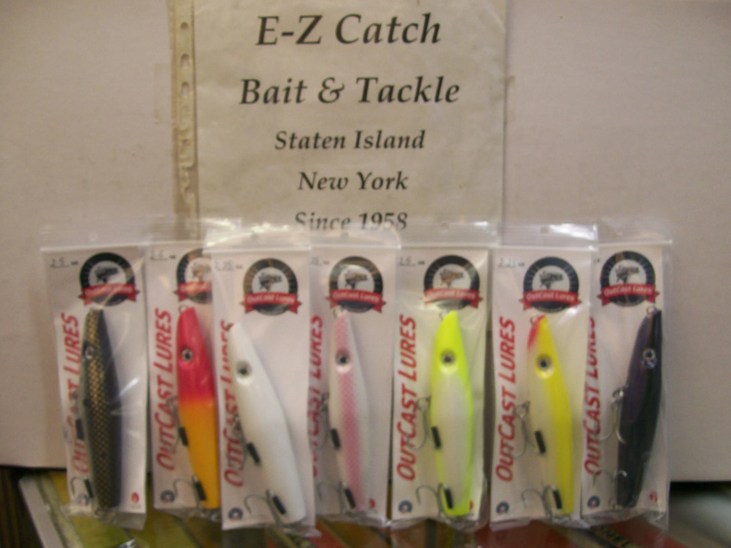 OutCast Custom Wooden Lures ( Pencil Popper's ) ( XS Version ) Two plus ounce's ( 7 colors )