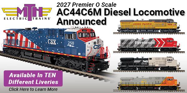 2027 MTH Premier O Scale AC44C6M Diesel Locomotive