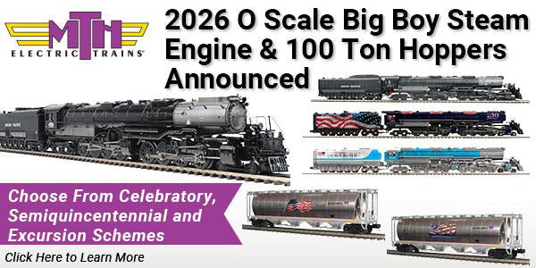 2026 MTH Premier O  4-8-8-4 Big Boy Steam Engines / 100 Ton Hoppers