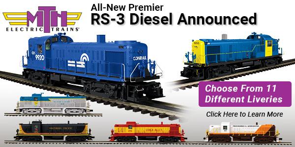 MTH Premier New Tooling RS-3 Locomotives 3-Rail