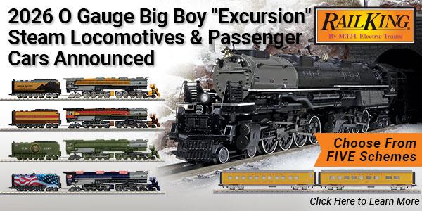 2026 MTH RailKing 4-8-8-4 Big Boy Engines & Cars