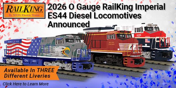 2026 RailKing O Gauge Imperial Series ES44 Diesel Locomotives