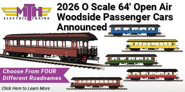 2026 Premier O Scale 64' Open Air Woodside Passenger Cars