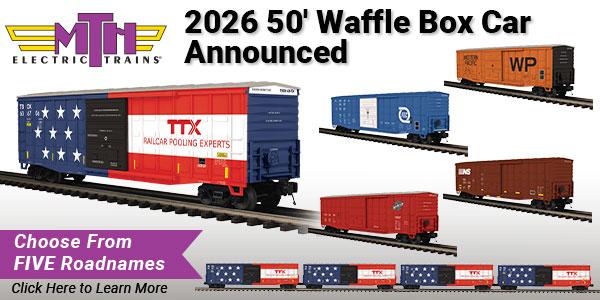 2026 MTH Premier O Scale 50' Waffle Box Cars