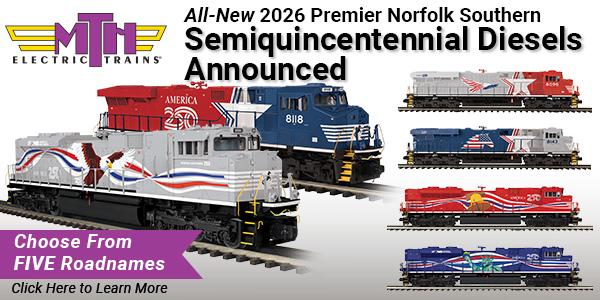 2026 New Tooling MTH Premier O Scale Norfolk Southern Semiquincentennial Diesel Locomotives