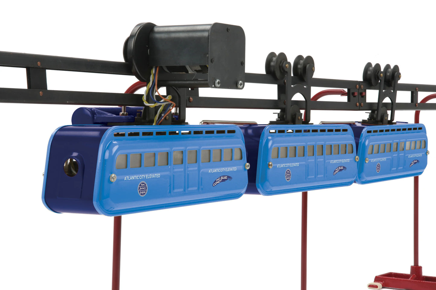 ( ETA SUMMER 2025 ) MTH Tinplate # 10-3054-1 ( Detroit Monorail Set w/Proto-Sound 3.0 - Jersey Central (Blue Comet)