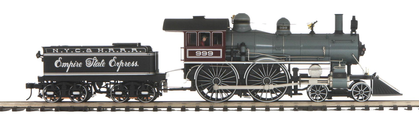 ETA EARLY 2026  MTH O Scale Premier # 20-30100-1 New York Central 4-4-0 Empire State Express Steam Engine w/Proto-Sound 3.0 (86” Hi-Rail Wheels)