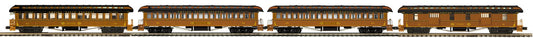 ETA EARLY 2026  MTH O Scale Premier # 20-62099 New York Central 4-Car 64’ Woodsided Passenger Set