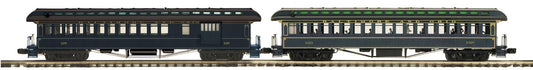ETA EARLY 2026  MTH O Scale Premier # 20-62106 Baltimore & Ohio 2-Car 64’ Woodsided Passenger Add-On Set
