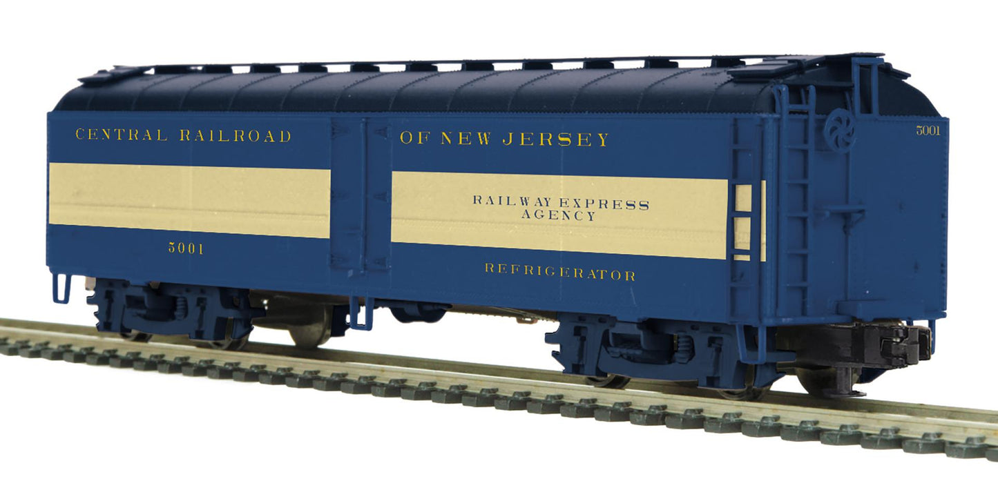 MTH Premier # 20-94750 Jersey Central Rd # 5003 O Scale R50B Express Reefer Car