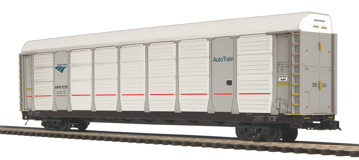 MTH Premier # 20-95816 O Scale Amtrak Corrugated Auto Carrier # 9229