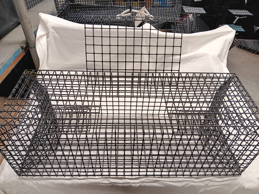 E-Z Catch # P-601-H ( SPECIAL 14 GAUGE ) Heavy Duty Green & White Crabs Bait Catching Traps