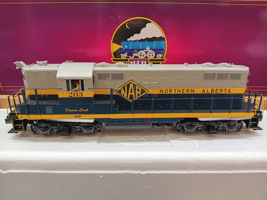 ( Now in Stock ) E-Z Catch Custom Northern Alberta Railway Cab 203  MTH Premier GP-9 # 20-22025-1