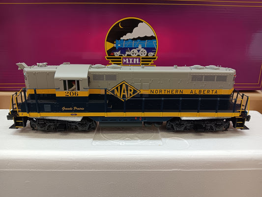 ( Now in Stock ) E-Z Catch Custom Northern Alberta Railway Cab # 206 MTH Premier GP-9 # 20-22026-1
