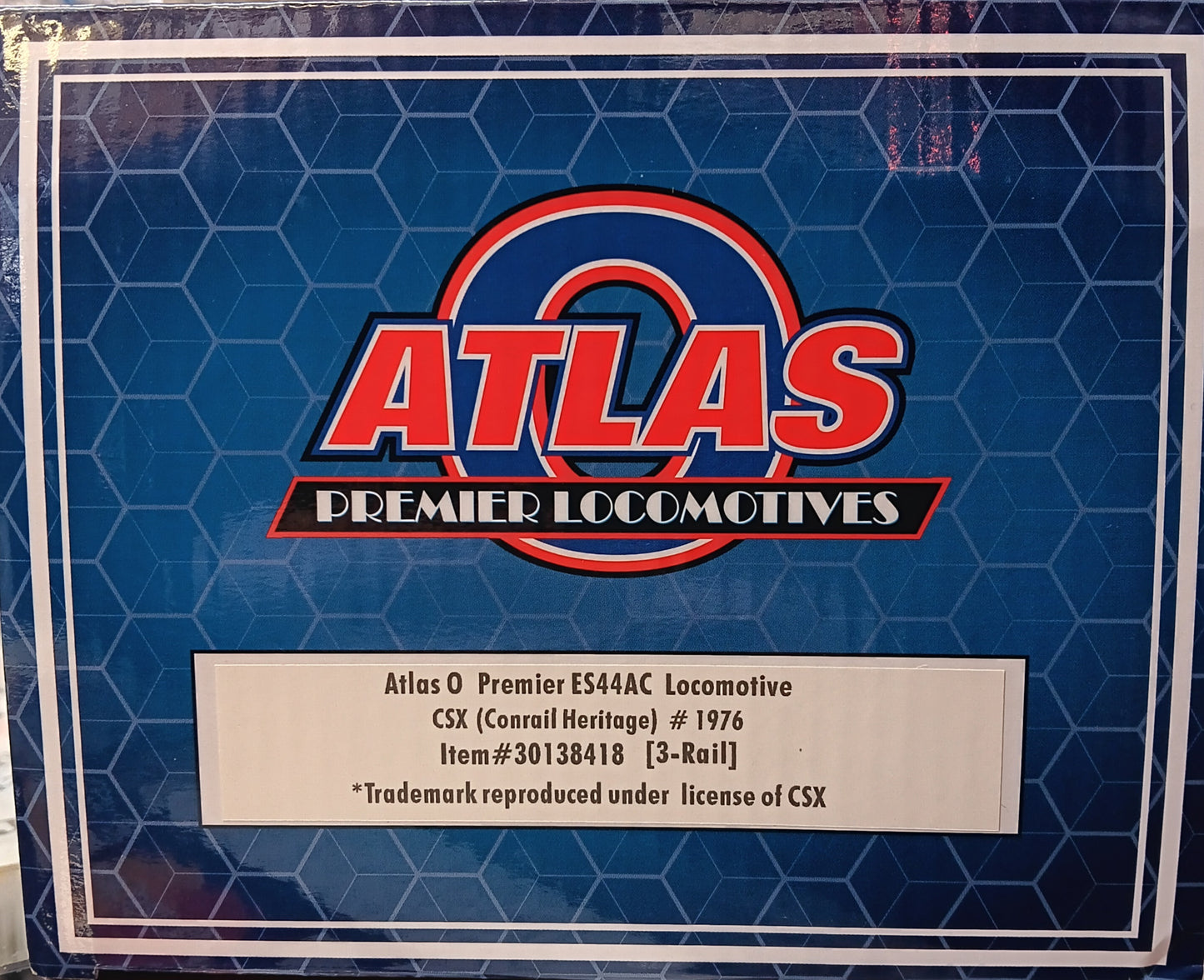 Now in Stock ** FREE SHIPPING ** Atlas O # 30138418 3RL PREMIER ES44 CSX [CONRAIL HERITAGE] #1976