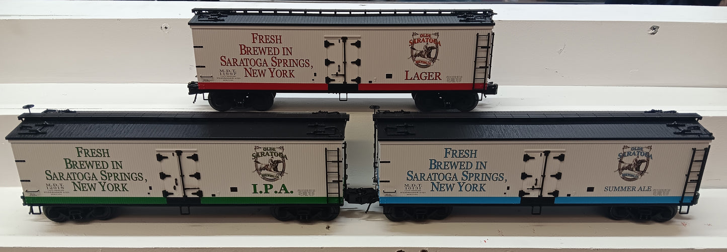 In Stock Exclusive 3-Pack ( Atlas O ) 40 Foot Saratoga Springs New York Summer Ale, Lager, and I.P.A. Beer Reefers