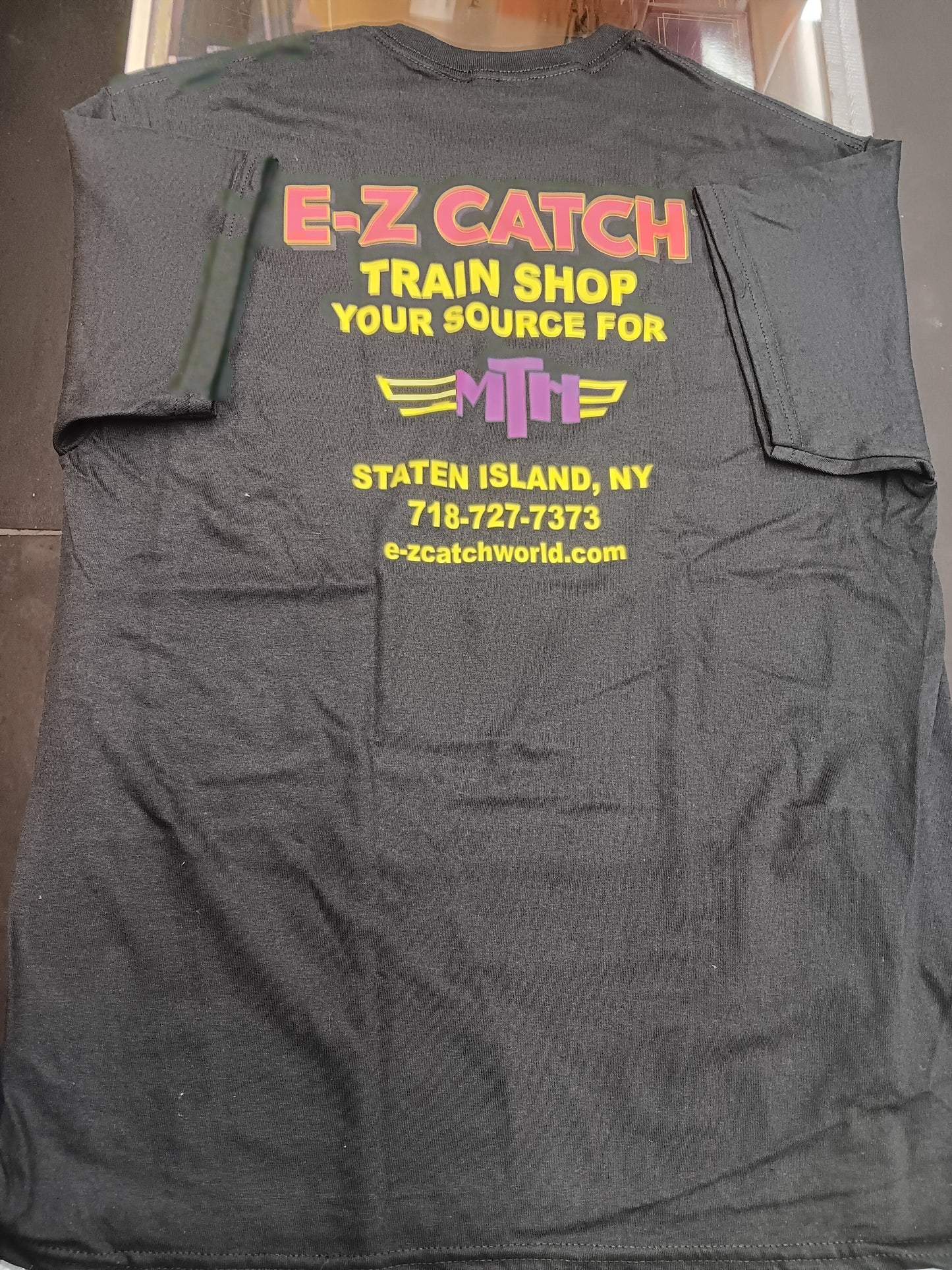 E-Z Catch Train Shop T-Shirts (Choose your size)