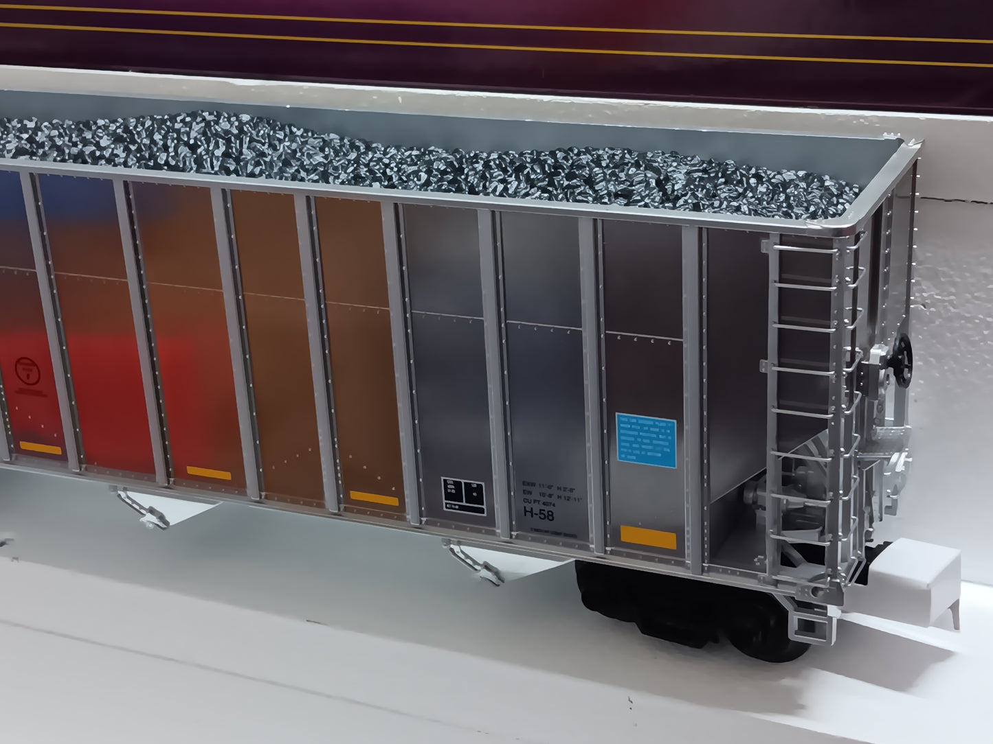 In Stock MTH Premier # 20-92390 ( 4-Car)  Coke Hopper Car Set - Norfolk Southern (Plated)