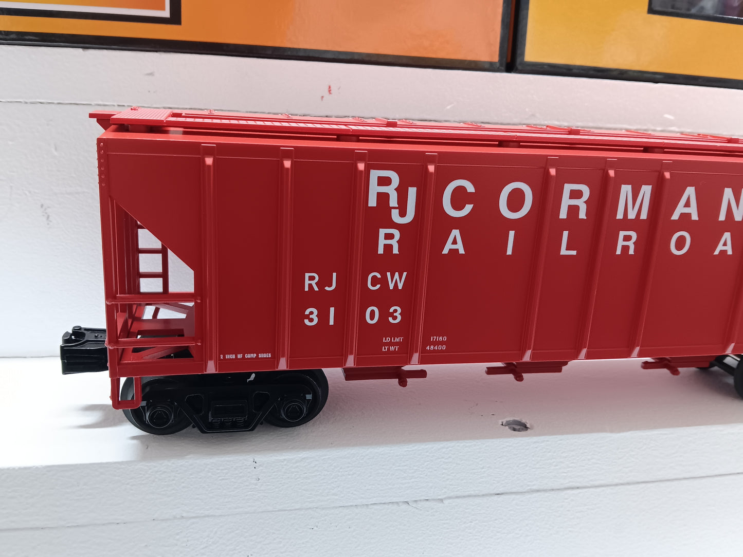 MTH RailKing # 30-70159 RJ Corman 3-Car Ps-2 Discharge Hopper Set (O Gauge)