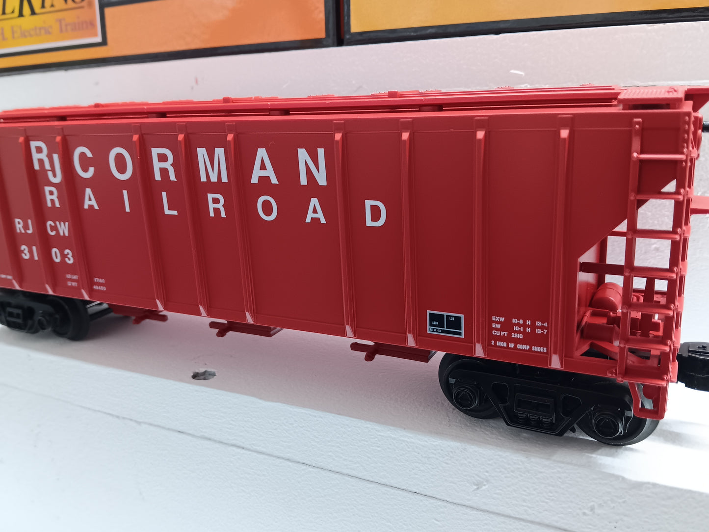 MTH RailKing # 30-70159 RJ Corman 3-Car Ps-2 Discharge Hopper Set (O Gauge)