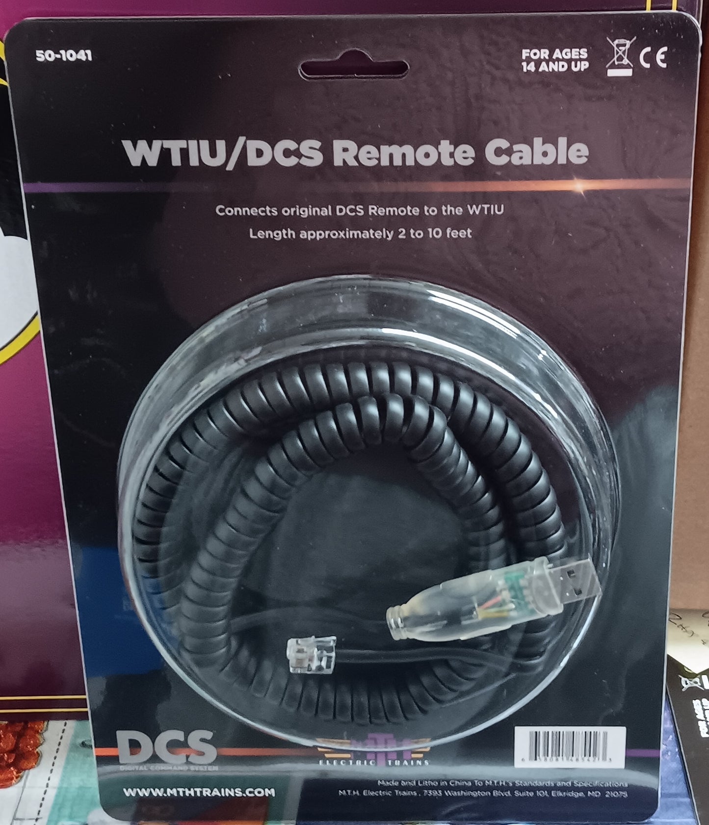 MTH # 50-1041 WTIU/DCS Remote Adapter Cable