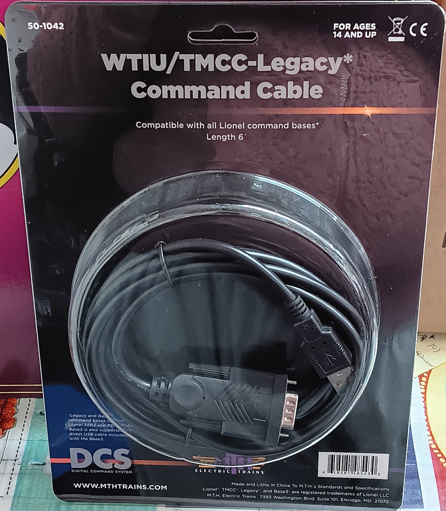 MTH # 50-1042 WTIU/TMCC-Legacy Command Cable