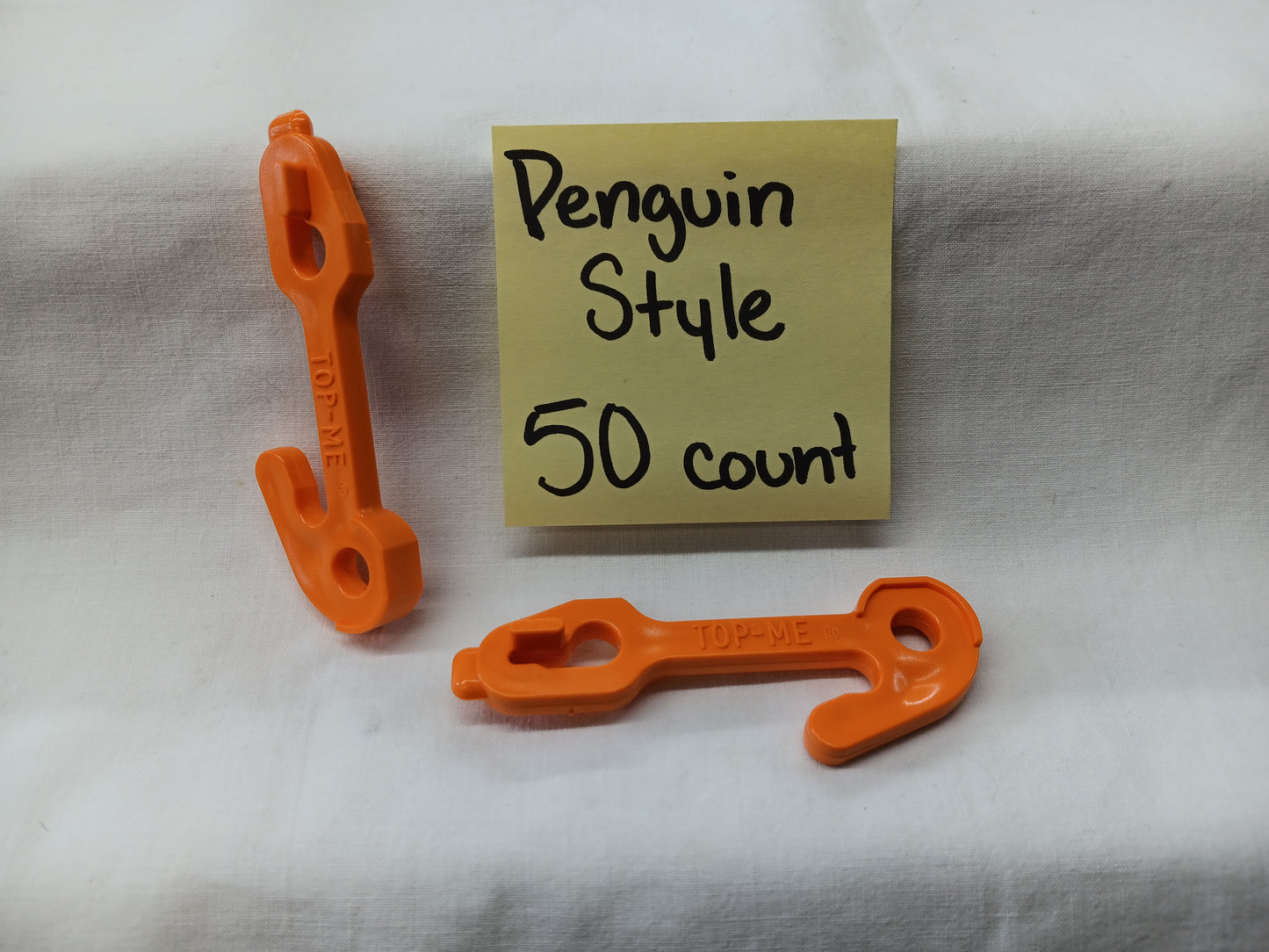 E-Z Catch Orange Plastic Crab Pot / Crab Trap Shock Cord Hooks ( 50 pk ) USA Made Choose from Buffalo, Penguin, or Anchor Style