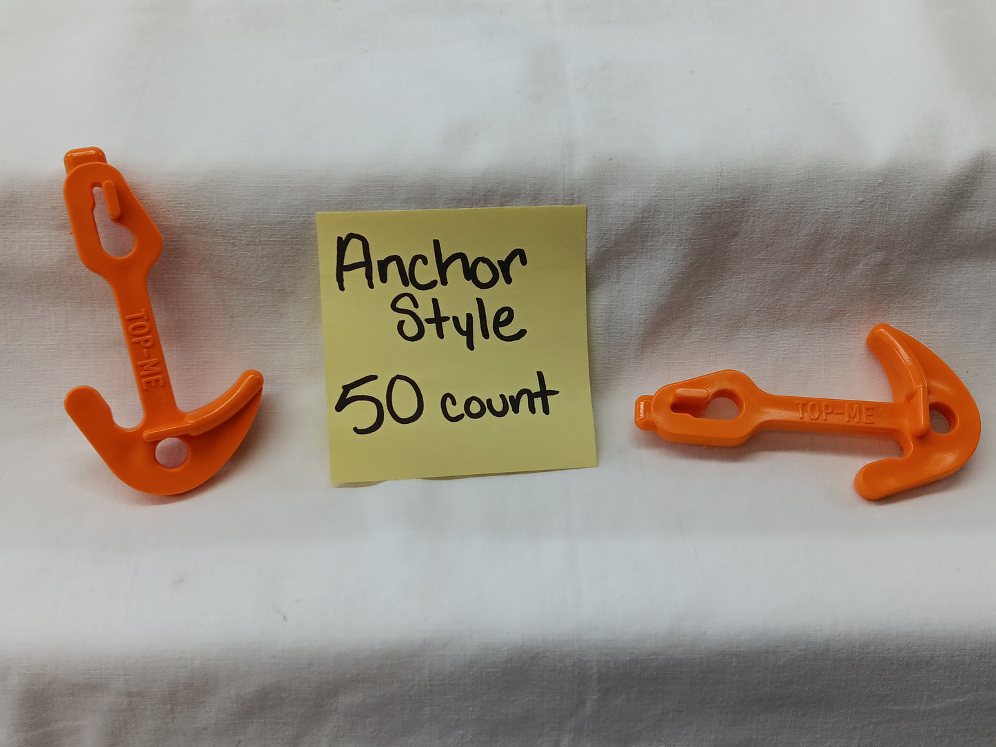 E-Z Catch Orange Plastic Crab Pot / Crab Trap Shock Cord Hooks ( 50 pk ) USA Made Choose from Buffalo, Penguin, or Anchor Style